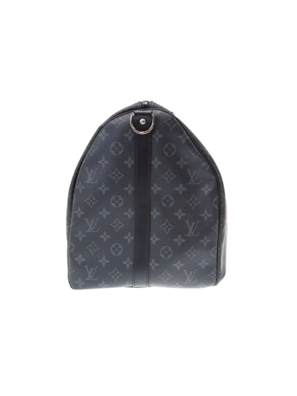 Louis Vuitton Keepall Bandouliere 55 Monogram Eclipse 55 Shoulder Bag Black